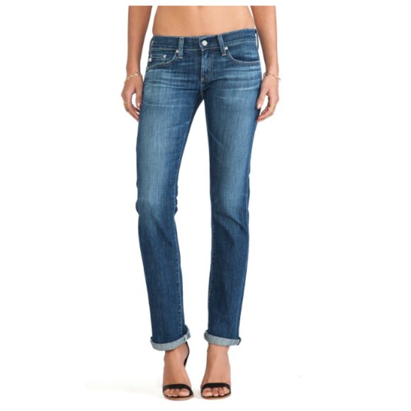 AG ADRIANO GOLDSCHMIED Tomboy Relaxed Straight Leg Jeans 33" Low Rise Women's 26 - Picture 1 of 15